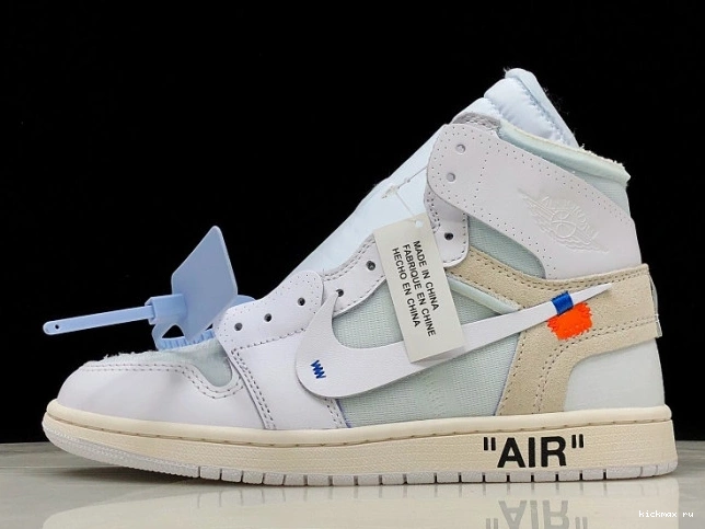 Kickmax Air Off-White High AQ0818-100 Retro White Jordan 1 0703